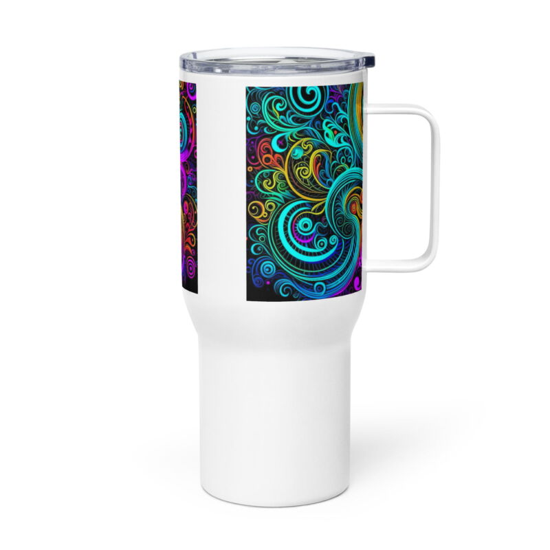 Spiral Travel mug with a handle - Image 3