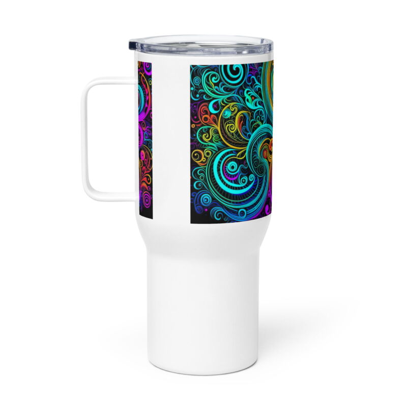 Spiral Travel mug with a handle - Image 2