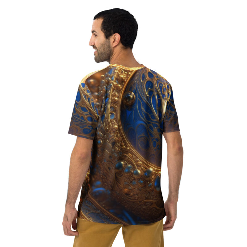 Pearl and Gold Cosmic printed Men's t-shirt by Smokin Apparel - Image 6