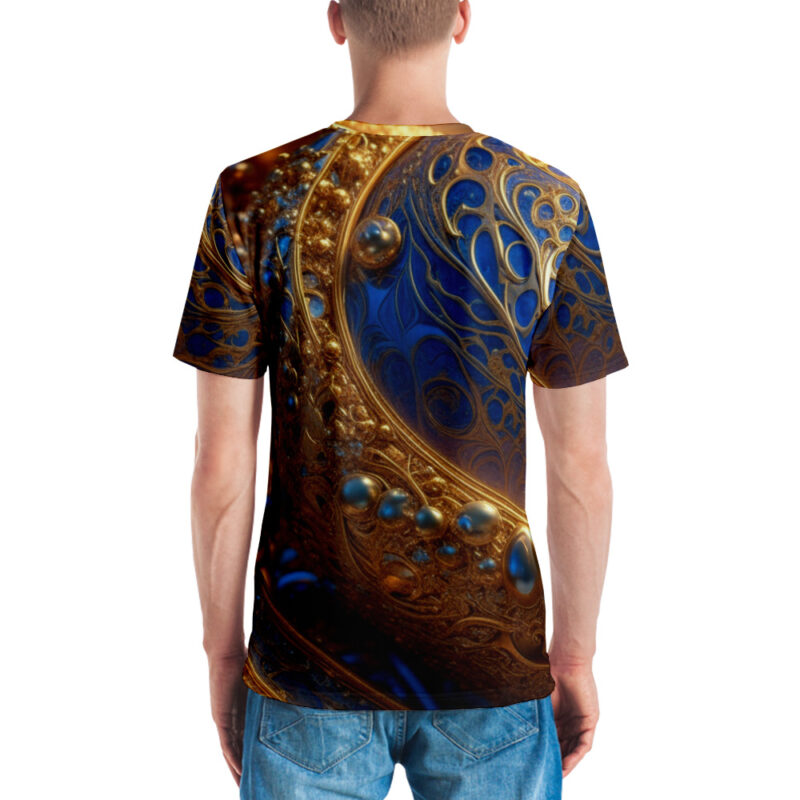 Pearl and Gold Cosmic printed Men's t-shirt by Smokin Apparel - Image 8