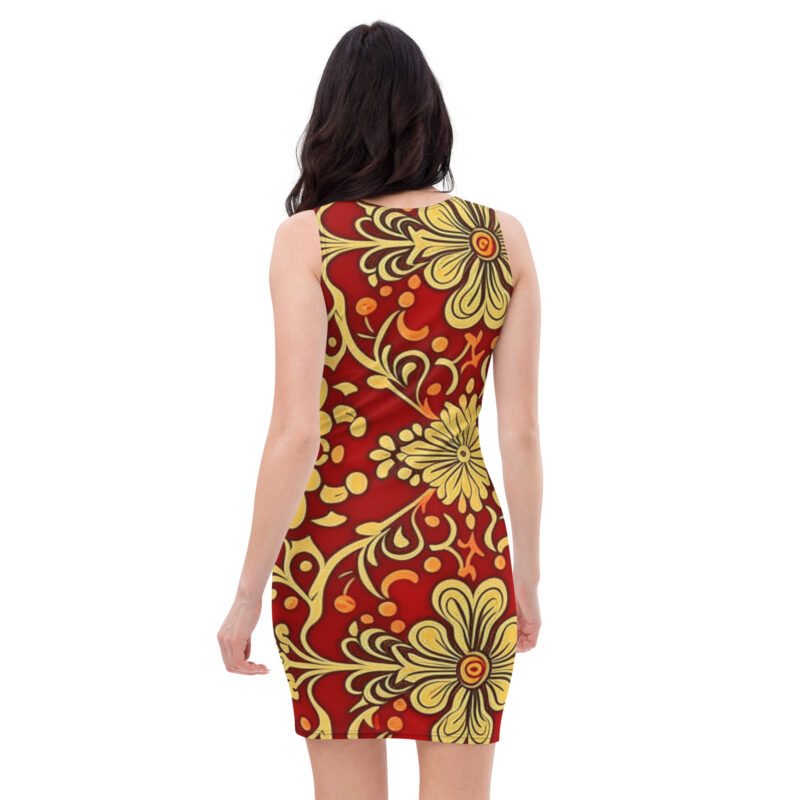 Flower Love Gothic Bodycon dress - Image 2