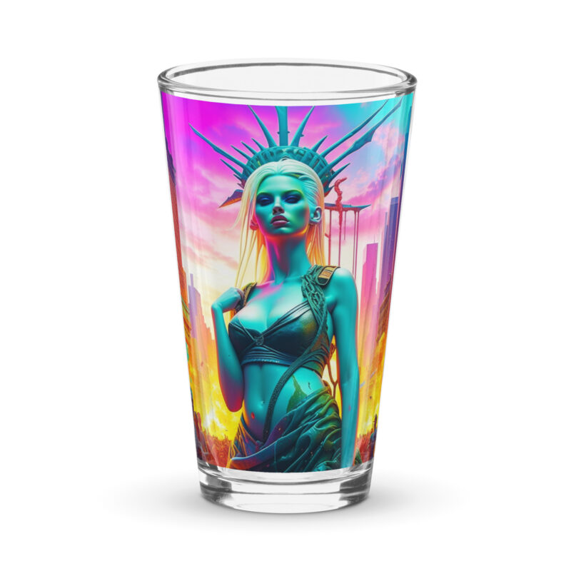 Statue Shaker pint glass