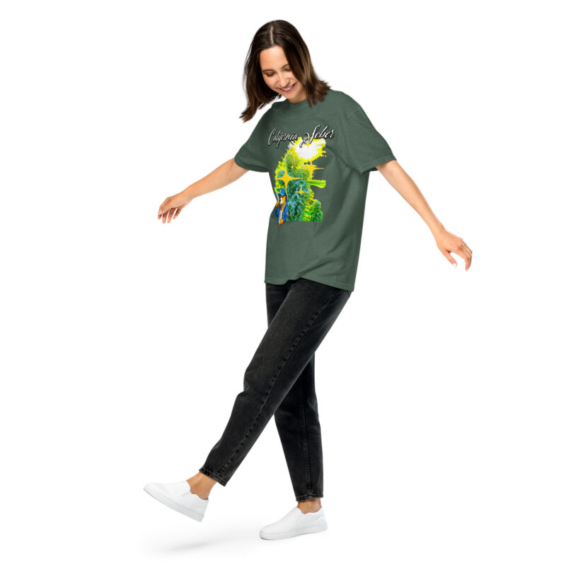 California Sober Indica Oasis Unisex garment-dyed heavyweight t-shirt - Image 75