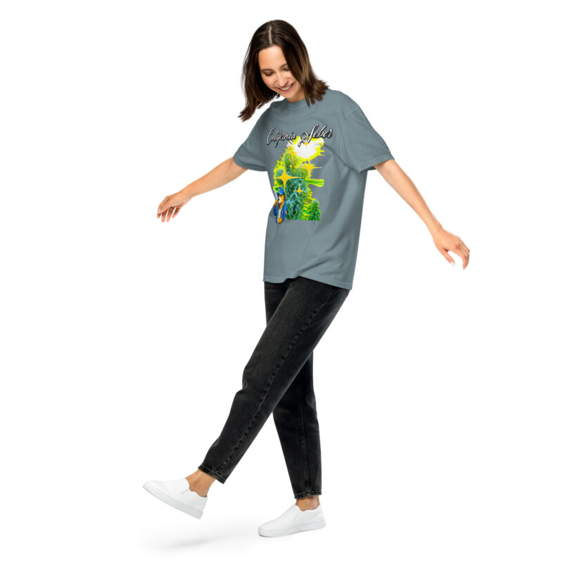 California Sober Indica Oasis Unisex garment-dyed heavyweight t-shirt - Image 90