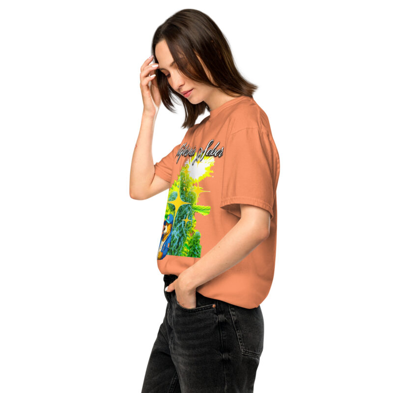 California Sober Indica Oasis Unisex garment-dyed heavyweight t-shirt - Image 98