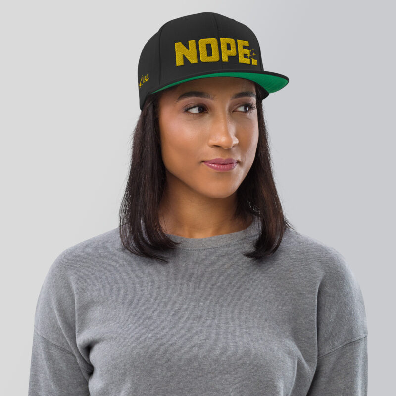 Nope. Snapback Hat - Image 26