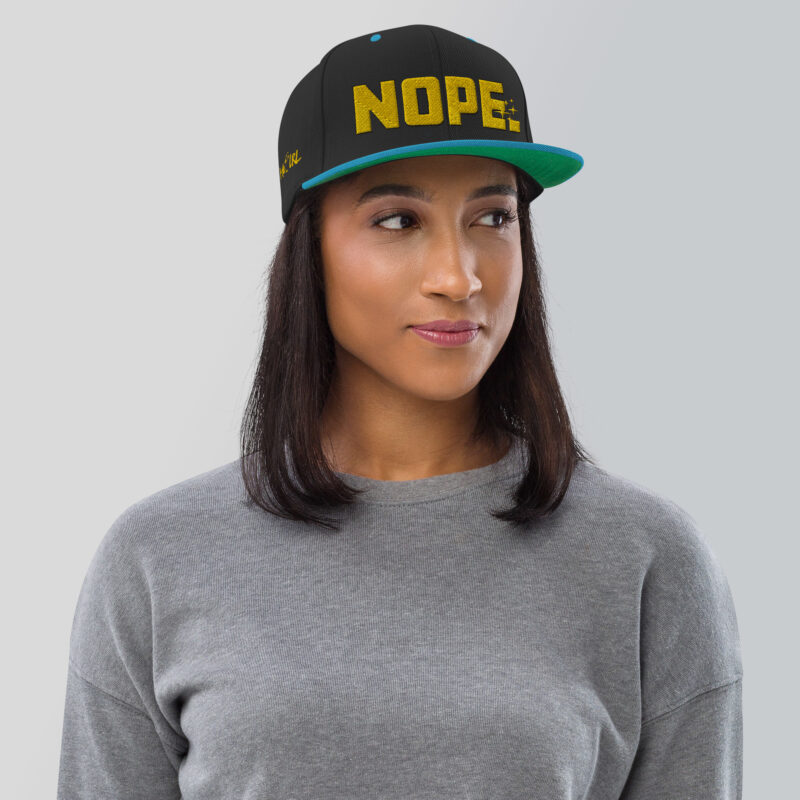 Nope. Snapback Hat - Image 32