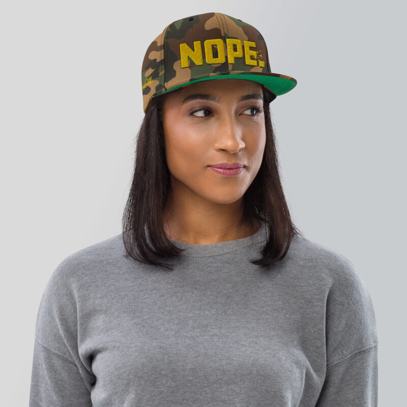 Nope. Snapback Hat - Image 43