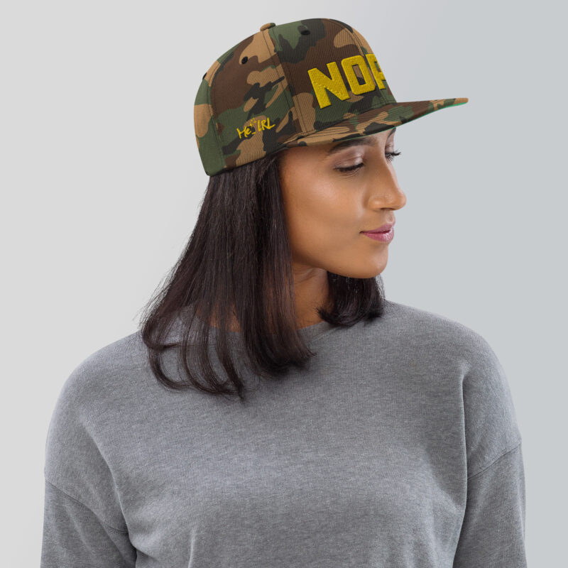 Nope. Snapback Hat - Image 44