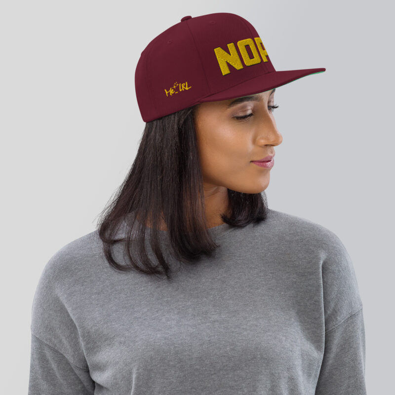 Nope. Snapback Hat - Image 35