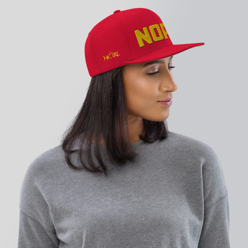 Nope. Snapback Hat - Image 42