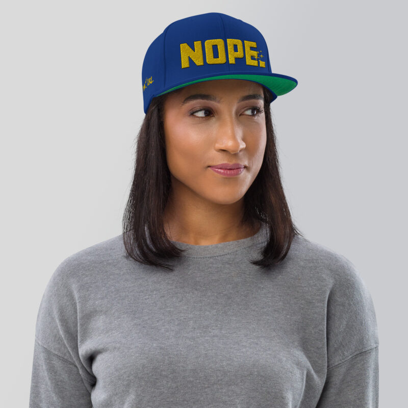 Nope. Snapback Hat - Image 36