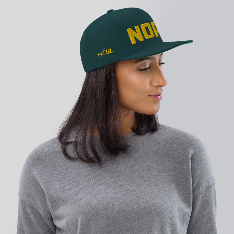 Nope. Snapback Hat - Image 40