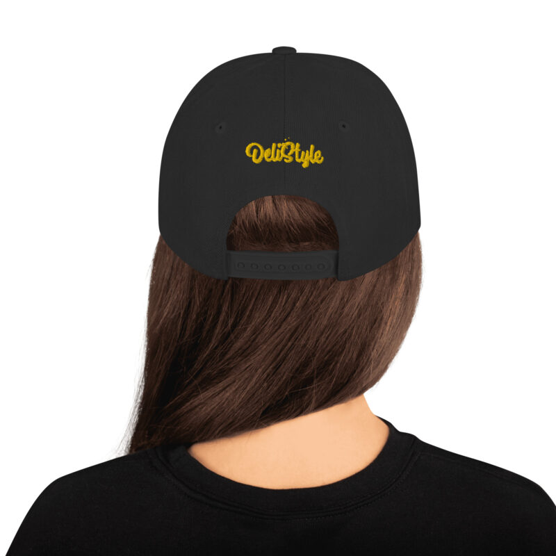 California Sober Snapback Hat featuring "Smokin Joe" the Bear from Deli Style - Image 2