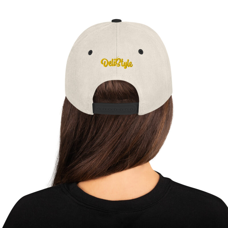 California Sober Snapback Hat featuring "Smokin Joe" the Bear from Deli Style - Image 42